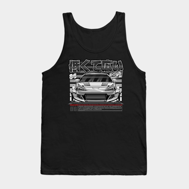 JDM TOYOTA GT 86 (WHITE) Tank Top by HFP_ARTWORK